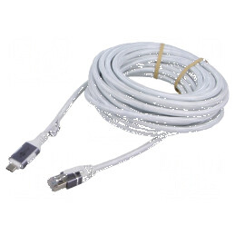 Cablu USB 3.1 RJ45 USB C 7,5m alb | Electronic-mag.ro | Componente Electronice