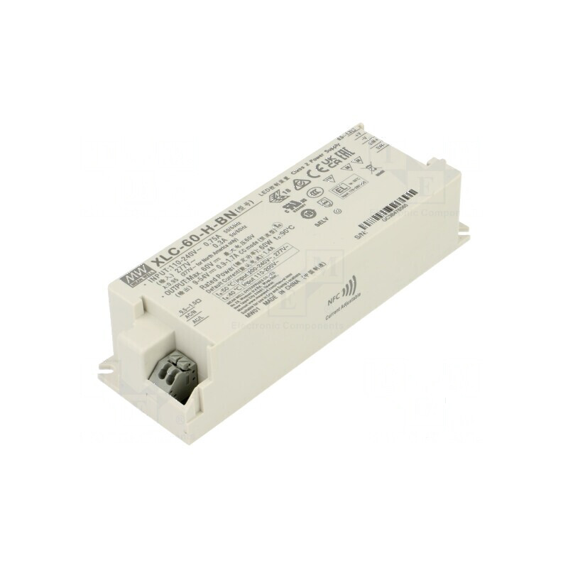 Alimentator LED pulsatoriu 60W 9÷54VDC 900mA÷1,7A 155÷400VDC | Electronic-mag.ro | Componente Electronice