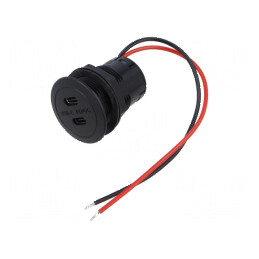 Alimentator USB C Power Delivery 3A 0,15m x2 | Electronic-mag.ro | Componente Electronice