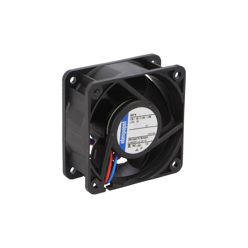 Ventilator axial 12VDC 60x60x25mm 40m3/h 35dBA | Electronic-mag.ro | Componente Electronice