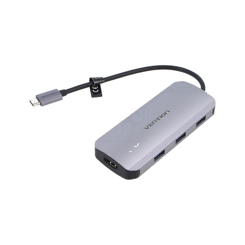 Hub USB 3.0 PnP cu 7 porturi - negru | Electronic-mag.ro | Componente Electronice