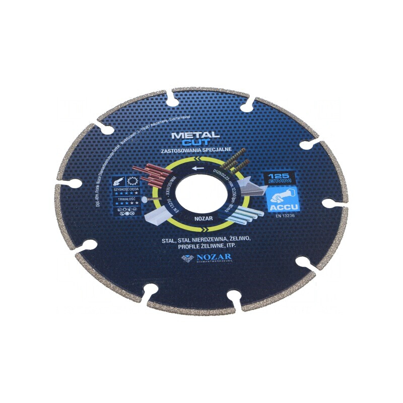 Disc de tăiere diamantat 125mm Metal Cut | Electronic-mag.ro | Componente Electronice