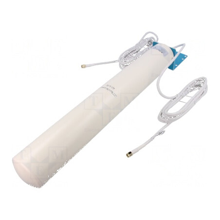 Antenă albă SMA-J 50W 600÷2700MHz 50Ω 3m 12dBi -20÷85°C | Electronic-mag.ro | Componente Electronice