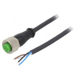 Cablu de conectare M12 PIN: 4 10m 4A 7000 Culoare: negru | Electronic-mag.ro | Componente Electronice