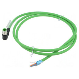 Cablu de conexiune tată IP67 60VDC 4A 1,5m 4 PIN-uri | Electronic-mag.ro | Componente Electronice