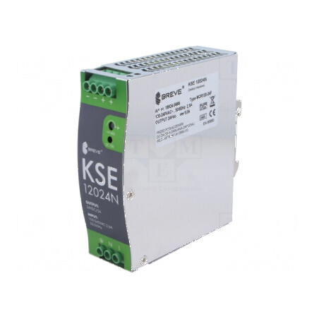 Alimentator pulsatoriu pentru şină DIN 120W 24VDC 5A IP20 | Electronic-mag.ro | Componente Electronice