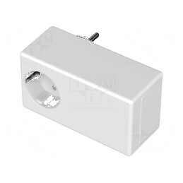Carcasă pentru alimentator albă 65mm x 120mm x 50mm | Electronic-mag.ro | Componente Electronice