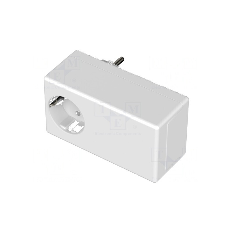 Carcasă pentru alimentator albă 65mm x 120mm x 50mm | Electronic-mag.ro | Componente Electronice