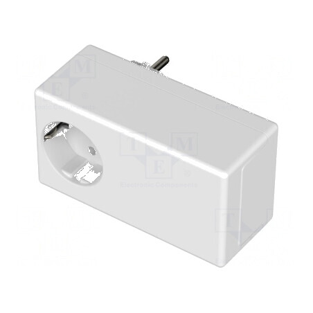 Carcasă pentru alimentator albă 65mm x 120mm x 50mm | Electronic-mag.ro | Componente Electronice