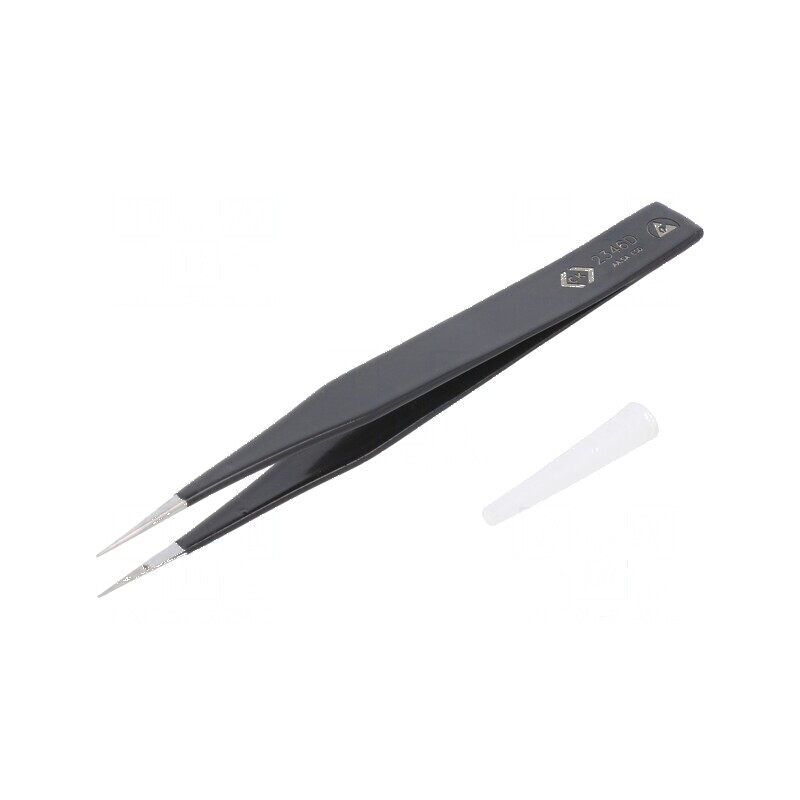 Pensetă ESD vârf ascuţit 127mm | Electronic-mag.ro | Componente Electronice