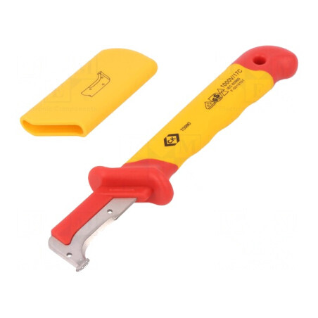 Cuţit pentru electricieni în formă de cârlig izolată 185mm | Electronic-mag.ro | Componente Electronice