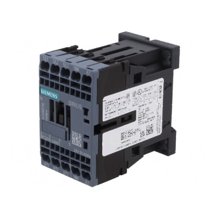 Contactor 3-polar cu 3 contacte auxiliare NO 24VAC 9A | Electronic-mag.ro | Componente Electronice