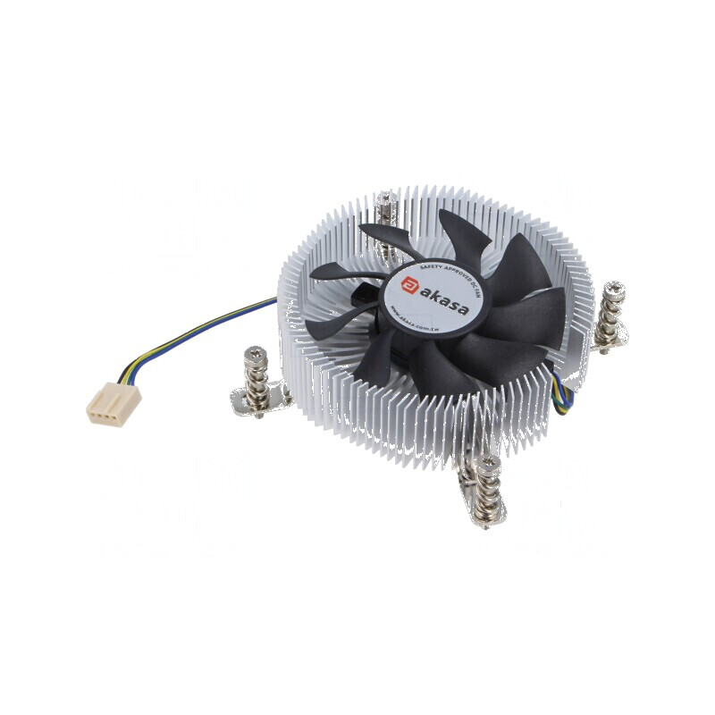 Radiator aluminiu 12VDC - 56,88m3/h - H: 85,2mm - W: 87,2mm | Electronic-mag.ro | Componente Electronice