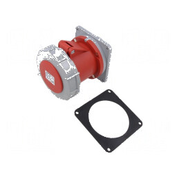 Conector AC soclu mamă 63A IEC 60309 IP67 PIN: 5 | Electronic-mag.ro | Componente Electronice