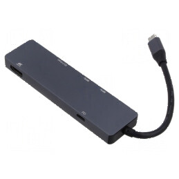 Hub USB USB 3.0 6 porturi - Aluminiu | Electronic-mag.ro | Componente Electronice