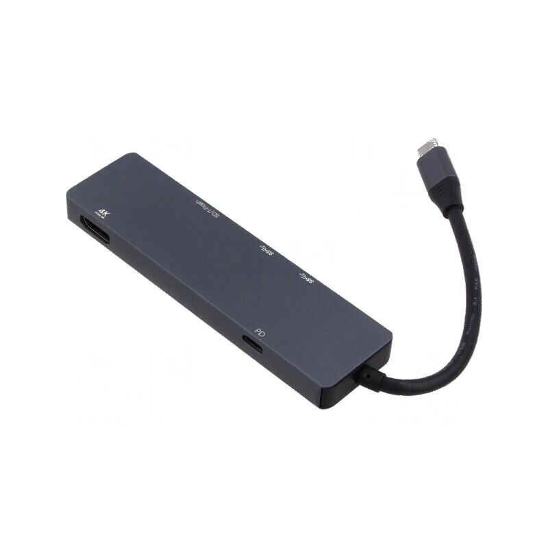 Hub USB USB 3.0 6 porturi - Aluminiu | Electronic-mag.ro | Componente Electronice