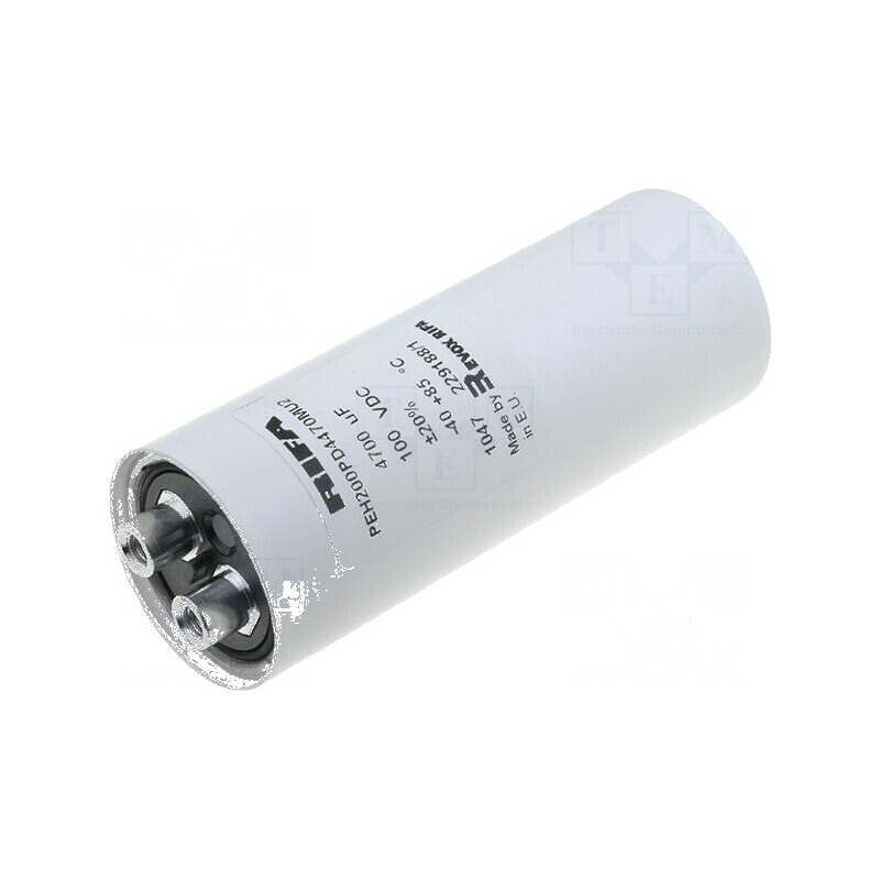 Condensator electrolitic de mare capacitate 4700uF 100V - Ø35x95mm | Electronic-mag.ro | Componente Electronice