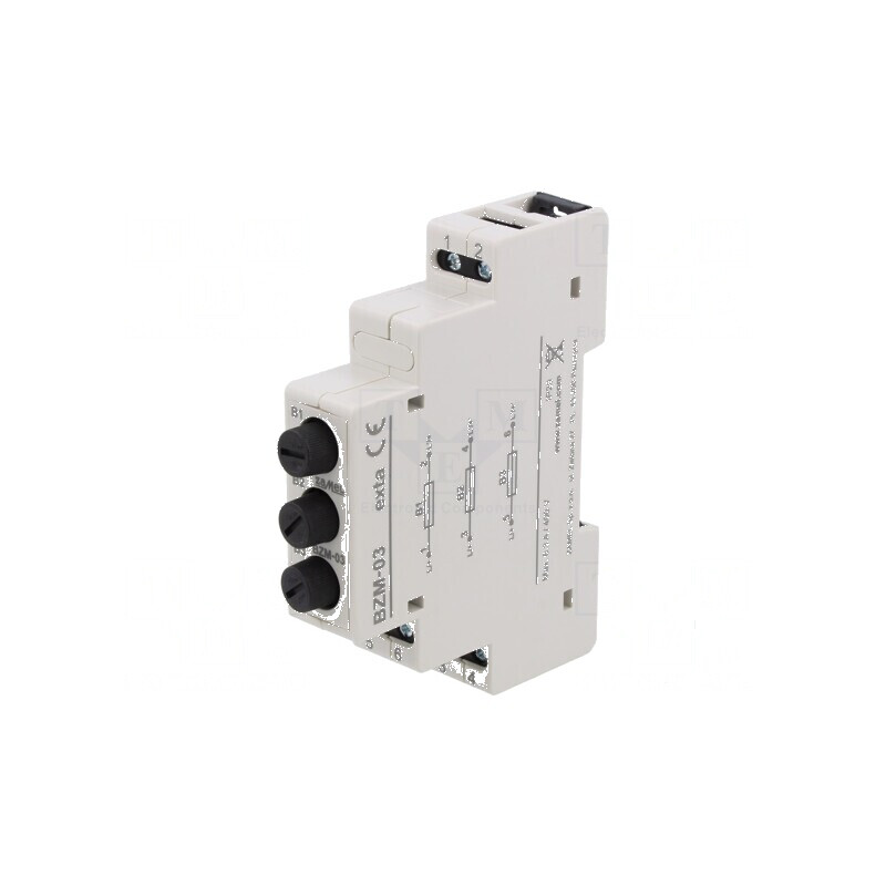 Modul de protecţie Poli: 3 IP20 pentru şină DIN BZM | Electronic-mag.ro | Componente Electronice