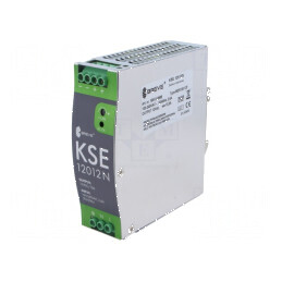Alimentator pulsatoriu pentru şină DIN 120W 12VDC 10A IP20 | Electronic-mag.ro | Componente Electronice