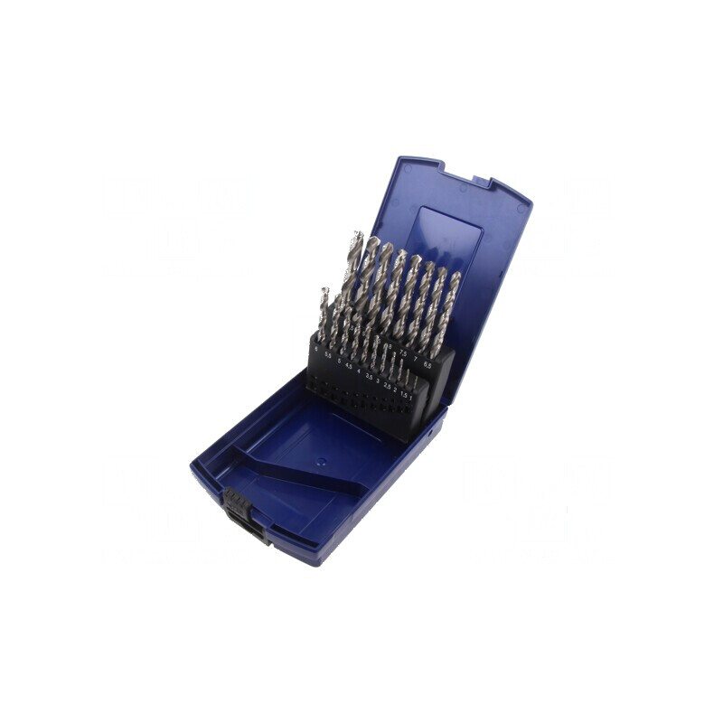 Set de burghie pentru metal 19 buc. | Electronic-mag.ro | Componente Electronice