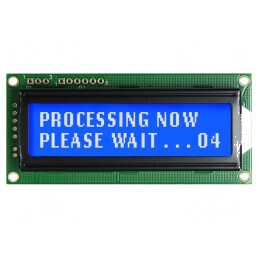 Afişaj LCD alfanumeric 16x2 cu LED albastru | Electronic-mag.ro | Componente Electronice