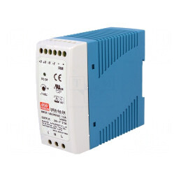 Alimentator pulsatoriu pentru şină DIN 60W 24VDC 2,5A - 1 ieşire | Electronic-mag.ro | Componente Electronice