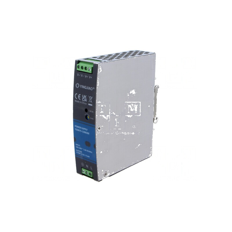Alimentator pulsatoriu pentru şină DIN 75W 12VDC 6,3A | Electronic-mag.ro | Componente Electronice