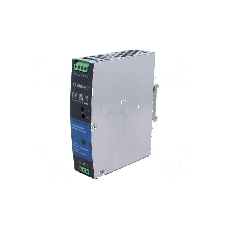 Alimentator pulsatoriu 24VDC 3,2A DIN 75W | Electronic-mag.ro | Componente Electronice