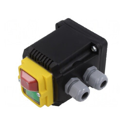 Întrerupător de protecţie la pierderea tensiunii IP55 9A | Electronic-mag.ro | Componente Electronice