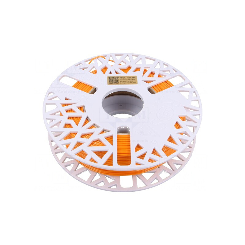 Filament portocaliu flexibil 1,75mm - 500g | Electronic-mag.ro | Componente Electronice