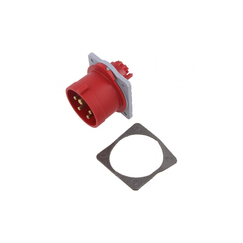 Conector AC trifazat 16A 415VAC IP44 | Electronic-mag.ro | Componente Electronice