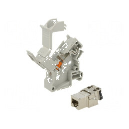 Conector RJ45 Cat6a ecranat 8p8c - soclu PIN 8 | Electronic-mag.ro | Componente Electronice