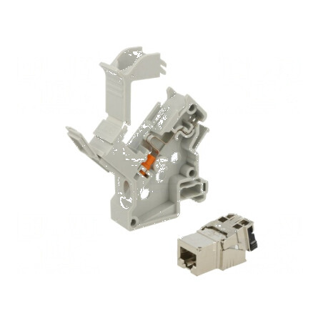 Conector RJ45 Cat6a ecranat 8p8c - soclu PIN 8 | Electronic-mag.ro | Componente Electronice
