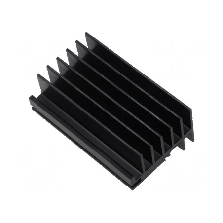 Radiator extrudat cu aripioare neagră | Electronic-mag.ro | Componente Electronice