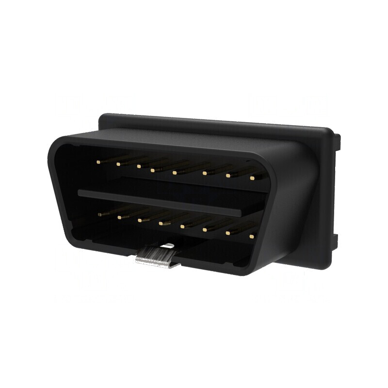 Conector de diagnosticare OBD II neagră 12V | Electronic-mag.ro | Componente Electronice