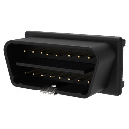 Conector de diagnosticare OBD II neagră 12V | Electronic-mag.ro | Componente Electronice