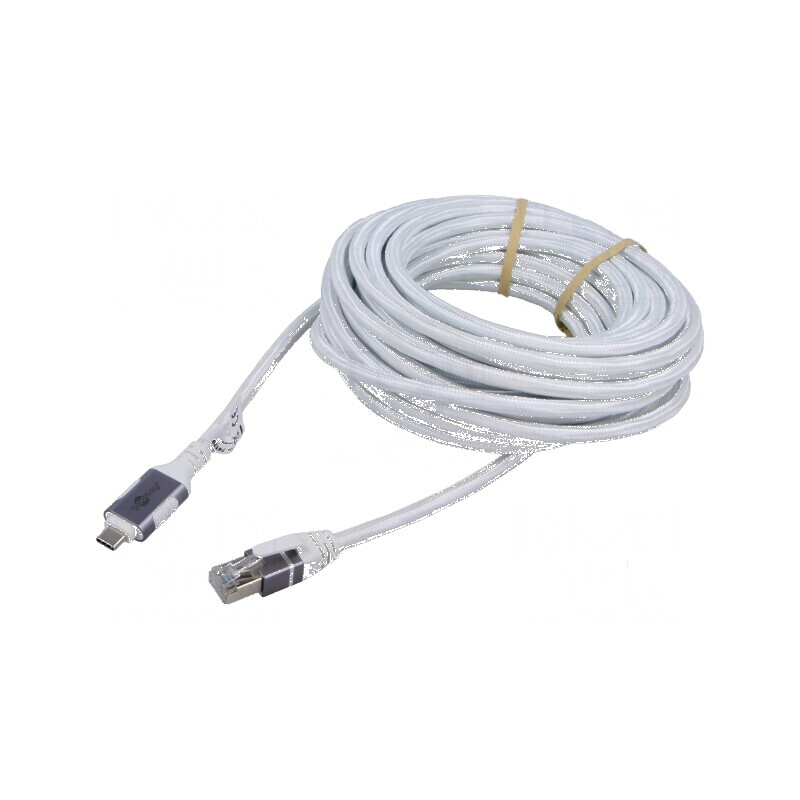 Cablu USB 3.1 RJ45 alb 5m | Electronic-mag.ro | Componente Electronice