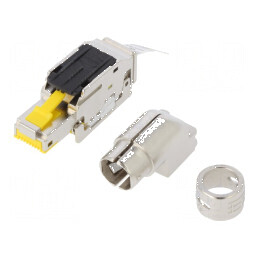 Conector RJ45 Cat 6a ecranat 8p8c | Electronic-mag.ro | Componente Electronice