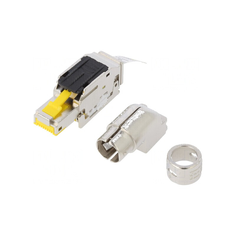 Conector RJ45 Cat 6a ecranat 8p8c | Electronic-mag.ro | Componente Electronice
