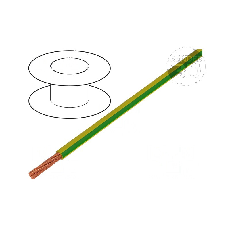 Cablu LifY 1x50mm2 galben-verde | Electronic-mag.ro | Componente Electronice
