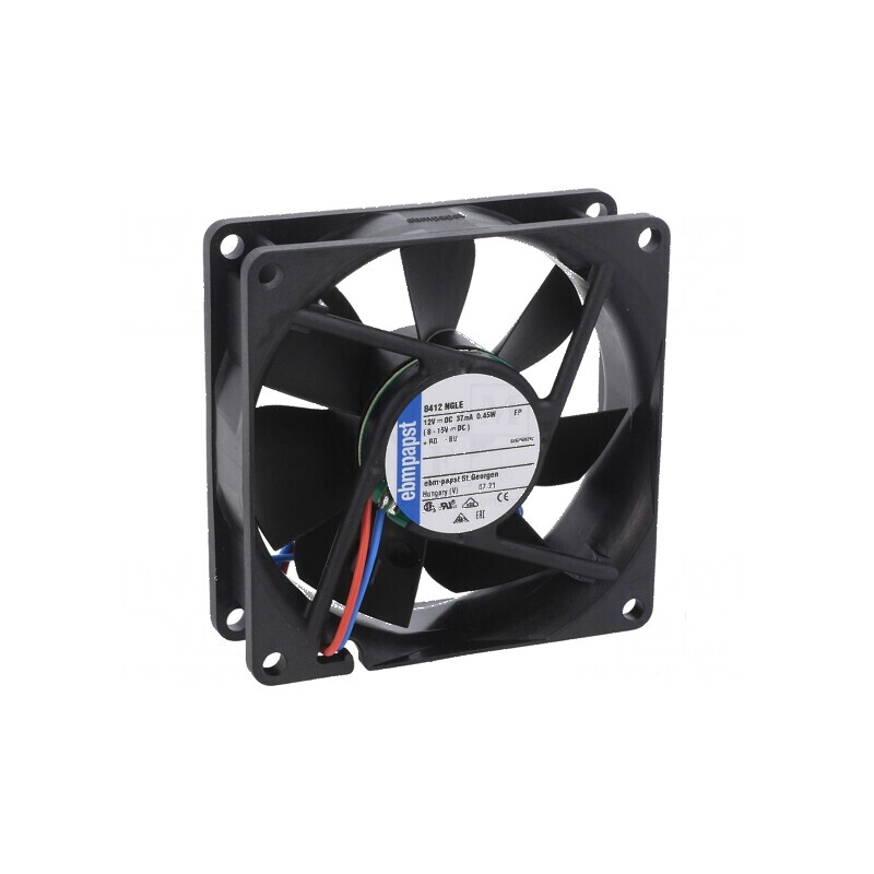 Ventilator axial 12VDC 80x80x25mm 33m3/h 12dBA | Electronic-mag.ro | Componente Electronice