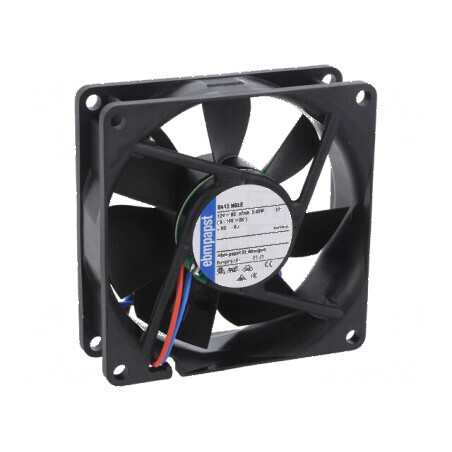 Ventilator axial 12VDC 80x80x25mm 33m3/h 12dBA | Electronic-mag.ro | Componente Electronice