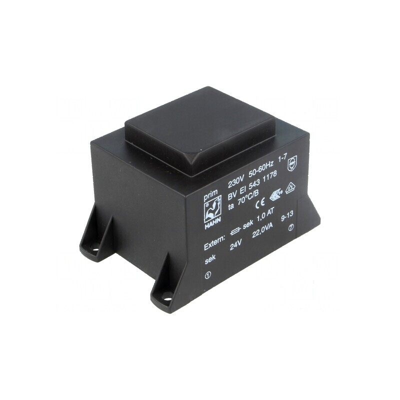 Transformator încapsulat 22VA 230VAC 24V 917mA | Electronic-mag.ro | Componente Electronice