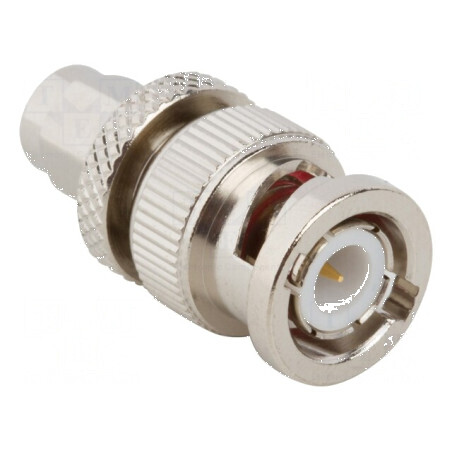 Adaptor BNC tată, SMA tată - Izolație PTFE - 50Ω - alamă - 4GHz | Electronic-mag.ro | Componente Electronice
