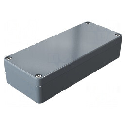 Carcasă universală din aluminiu gri închis | Electronic-mag.ro | Componente Electronice