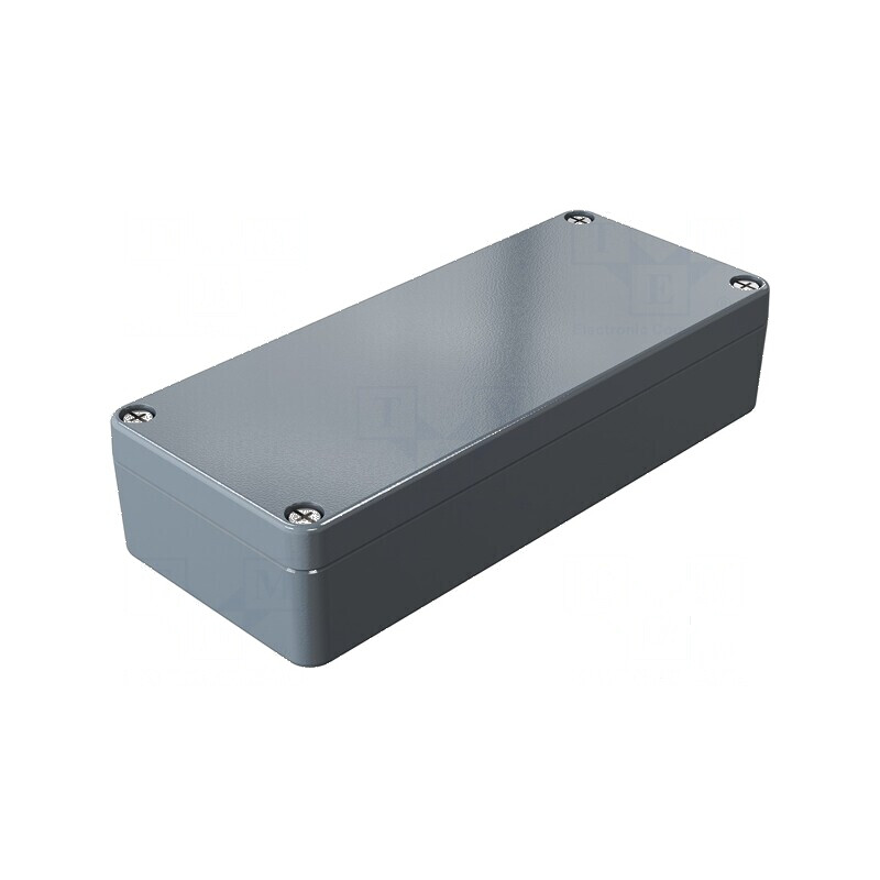 Carcasă universală din aluminiu gri închis | Electronic-mag.ro | Componente Electronice