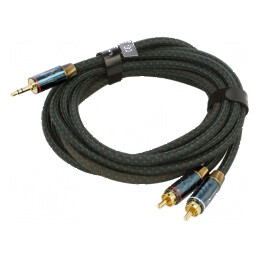 Cablu audio Jack 3,5mm la RCA x2 3m | Electronic-mag.ro | Componente Electronice