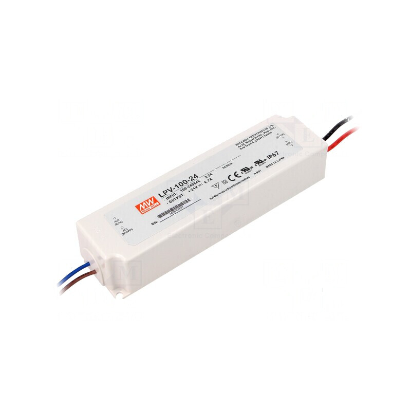 Alimentator LED 100W 24VDC 4,2A IP67 | Electronic-mag.ro | Componente Electronice