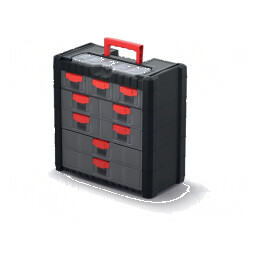 Set de organizare cu compartimente transparente negre | Electronic-mag.ro | Componente Electronice
