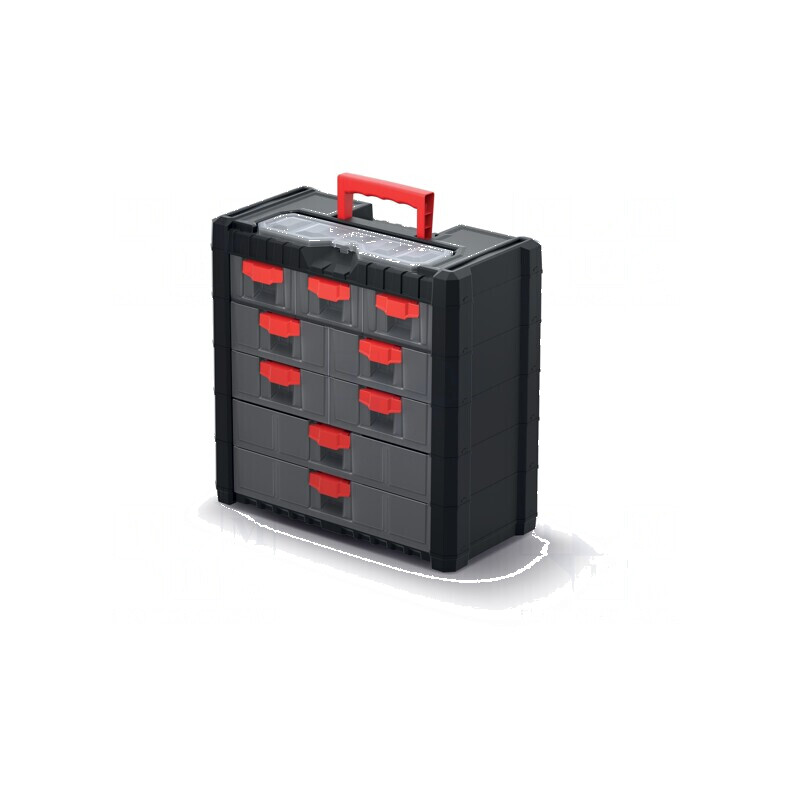 Set de organizare cu compartimente transparente negre | Electronic-mag.ro | Componente Electronice